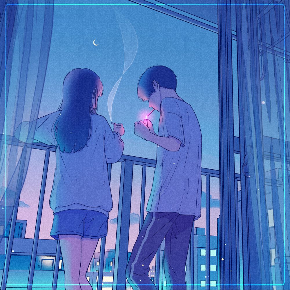 堂村璃羽( @Dboy0112 )様の新曲『冬夏橙』のイラストのジャケット