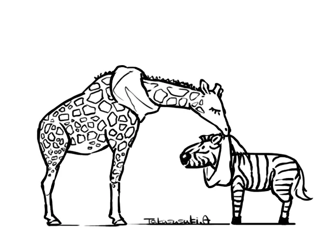 今夜は冷えますので、これをどうぞ🦒🦓 