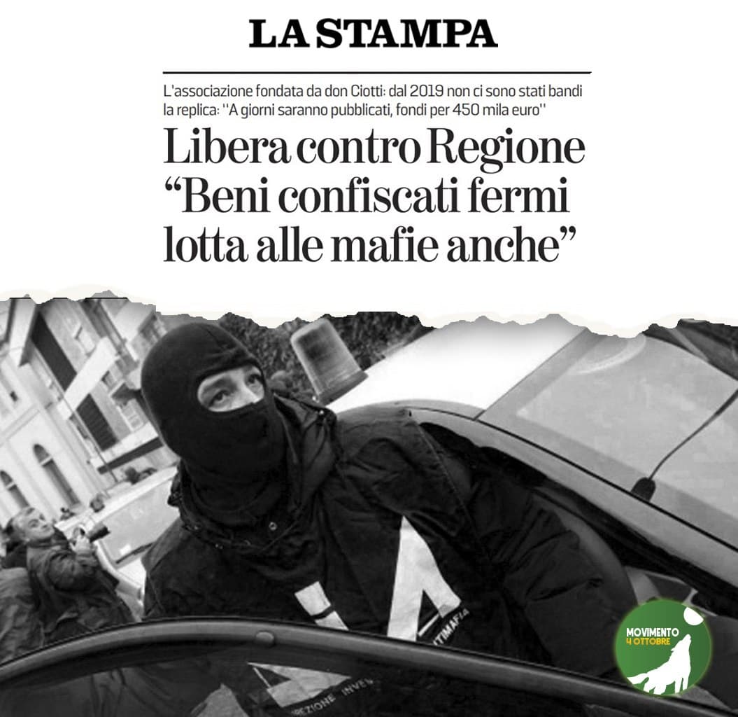 La lotta a tutte le #mafie è e deve restare una priorità. Auspichiamo che la Giunta di destra sappia fornire urgentemente delle risposte convincenti alla denuncia di Libera