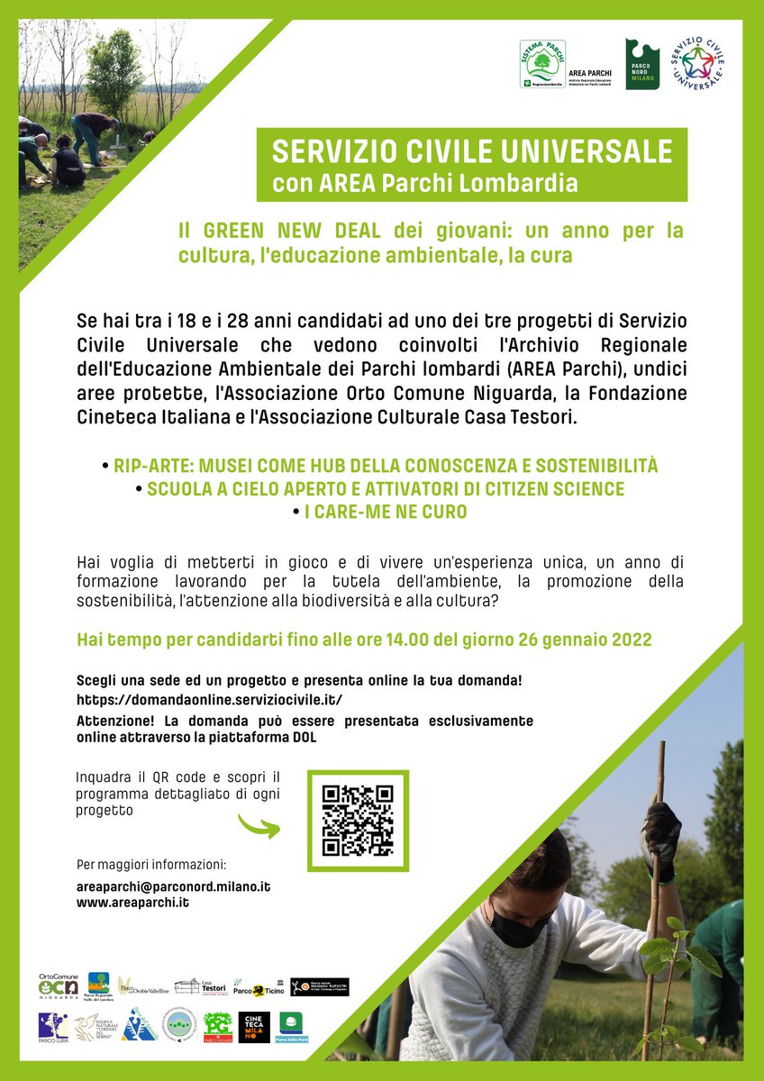 Servizio Civile Universale 2022 

areaparchi.it/dettaglio.php?…
#parcodellegroane #areaparchi #serviziocivileuniversale
