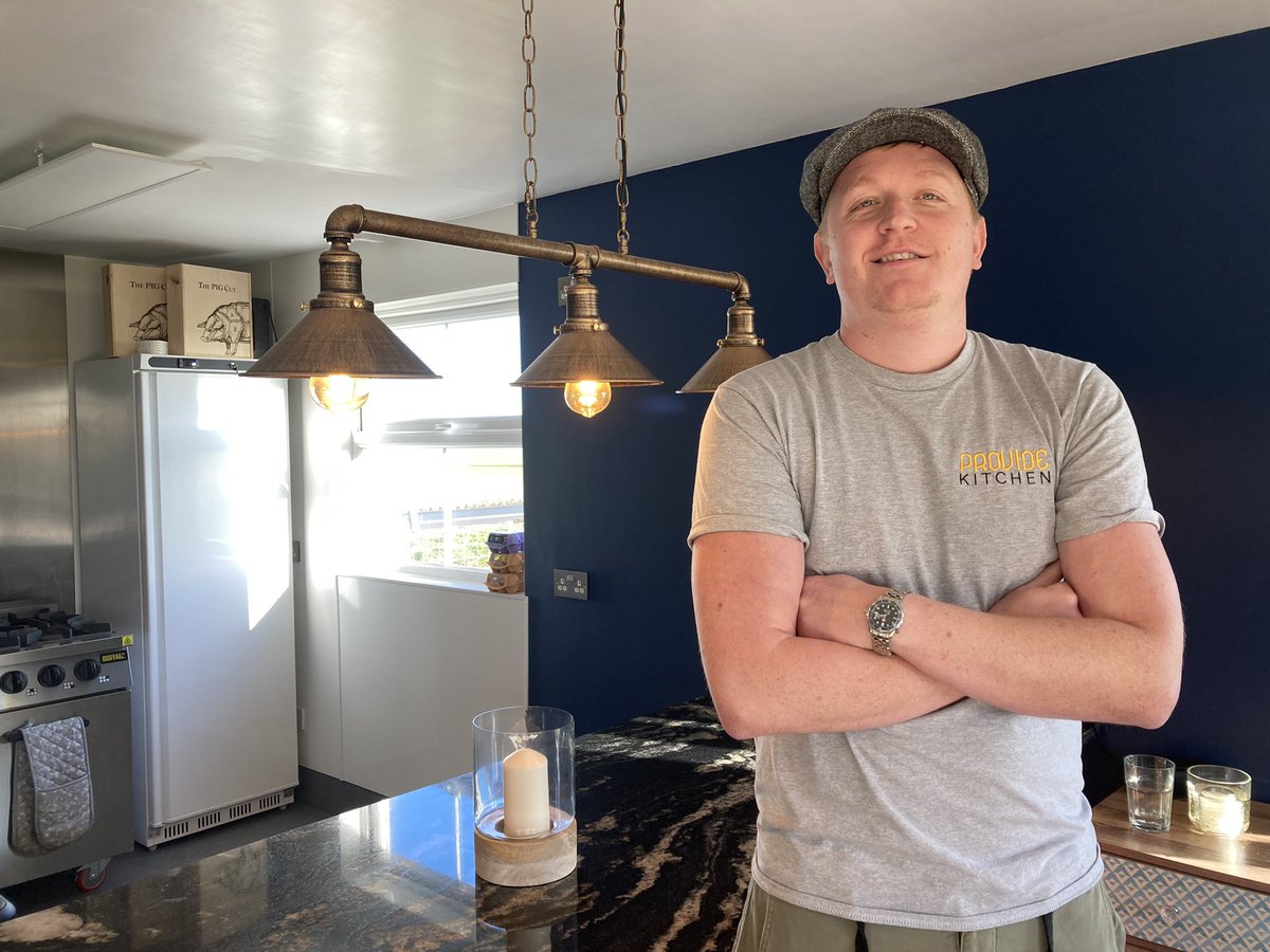 AuntieMongo's tweet photo. I’ve had a great chat with Dan Poole @KitchenProvide in Preston nr Hull. His business blossomed during lockdown and he provides luxury dining at home and will be guesting @HoHFoodHall on Sun 30th Jan. Hear more @RadioHumberside @bbcburnsy https://t.co/KddNkA7alZ