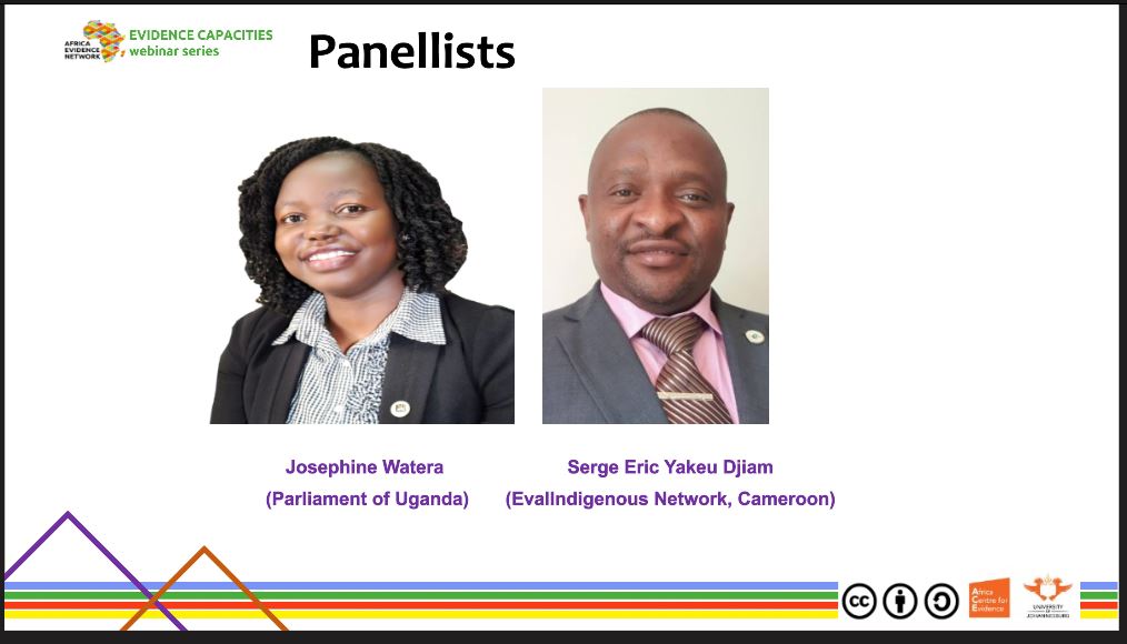 AEN (@africa_evidence) on Twitter photo ▶ AEN #EvidenceCapacities Webinar4️⃣
🗣 <a href="/GodsonGatsha/">Godson Gatsha</a> introduces <a href="/WateraJosephine/">Josephine</a> from Uganda and <a href="/SergeYakeu/">Serge Eric YAKEU</a> from Cameroon as the panelists for today's webinar and opens the floor for discussions
Let the discussions begin! Join the discussions NOW ❗ bit.ly/3FBBZHm ▶ AEN #EvidenceCapacities Webinar4️⃣
🗣 <a href="/GodsonGatsha/">Godson Gatsha</a> introduces <a href="/WateraJosephine/">Josephine</a> from Uganda and <a href="/SergeYakeu/">Serge Eric YAKEU</a> from Cameroon as the panelists for today's webinar and opens the floor for discussions
Let the discussions begin! Join the discussions NOW ❗ bit.ly/3FBBZHm