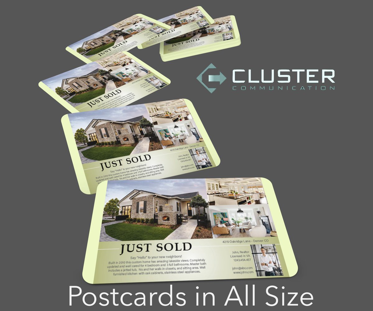 ClusterCommuni1's tweet photo. 🏘Real Estate Marketing Guides can give all new trends and strategies for your new listings. but postcards and brochures are always there to create an Impact. 💪

#postcardprinting #brochure #virginiabeach #realtors #realestate #USA #agents #propertylisting https://t.co/7Mp6QdiIDc