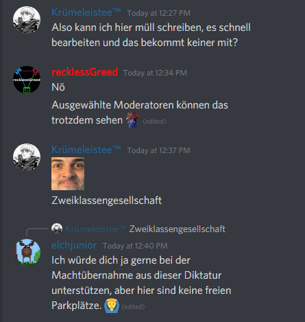 Geschichten aus dem Mod-Chat...