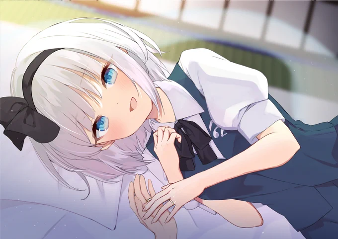 妖夢と添い寝😚😚 