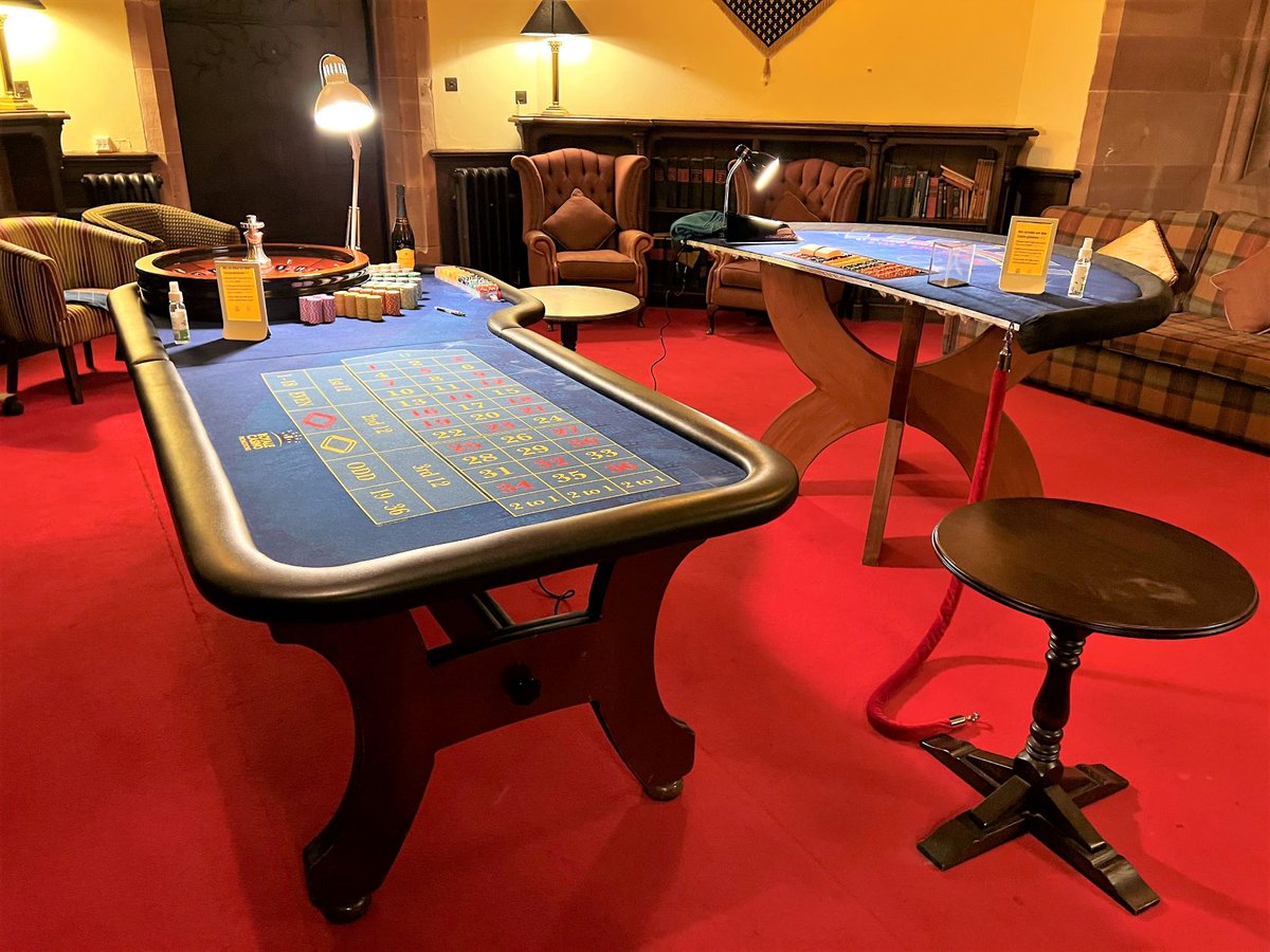 If you are looking for entertainment for your wedding evening or party, why not have some fun with Casino Tables!💸💸   We provided these last week for a wedding at @peckfortoncastle 

Call 0330 1224321 or email sales@hipswing.co.uk for a quote!