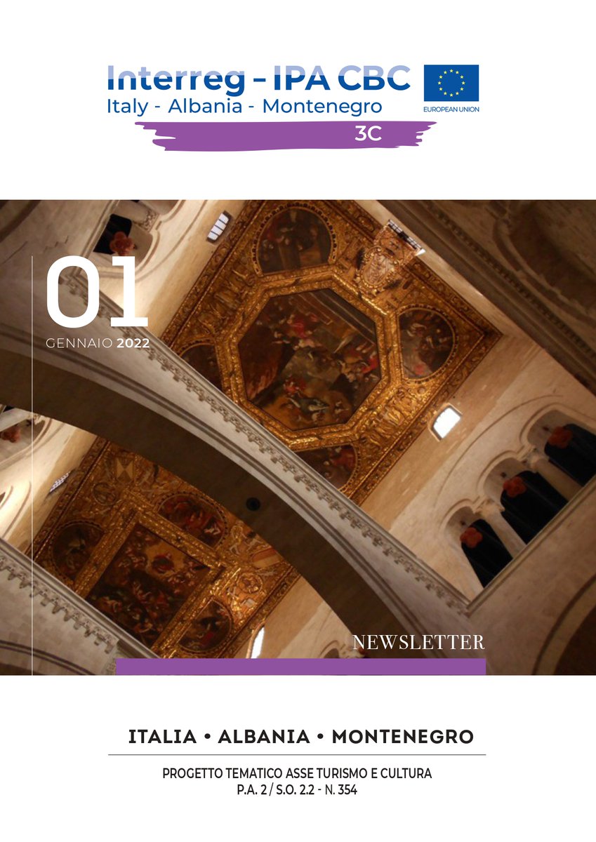 3c_project's tweet photo. We are super glad to introduce to you the first #newsletter of 3C Project!
We hope you enjoy it!
#3C #ItalyAlbaniaMontenegro #Madeininterreg #EUinmyRegion #CoesioneInCorso https://t.co/QjfdYNMFLJ