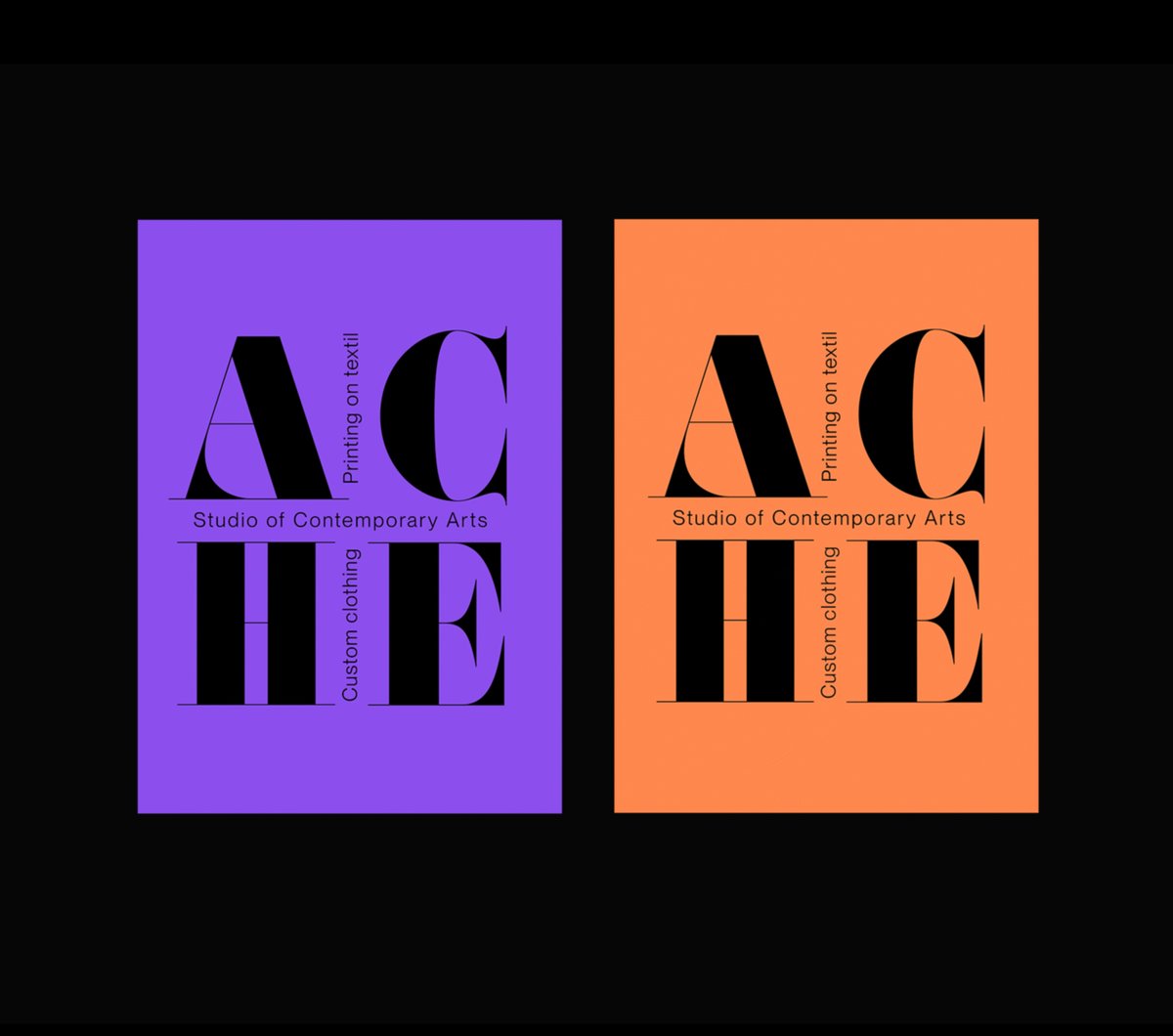 evanietodesign's tweet photo. Os presento la nueva identidad visual para Ache Studio, empresa especializada en Diseño, Moda e Impresión de textil, os muestro un pequeño comienzo de este gran proyecto. 

#brandidentity #galleryart #graphicdesign
#corporateidentity #design #inspofinds #posterdesign 
#logo #logo https://t.co/ylyJylZyIl