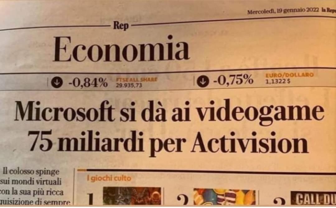 senza_il's tweet photo. Uhm quindi l'#Xbox finora l'ha sviluppata la #Fony? 🤔

COMPLOTTO!!

#Microsoft #repubblica #videogames #Activision #ActivisionBlizzard https://t.co/igay7zuGdc