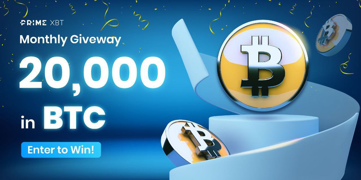 ZeekersPH's tweet photo. #PrimeXBT $20,000 giveaway 💰🎉
400 participants receive $50 in $BTC tradingcredits
To participate:
Telegram 
https://t.co/OsIu7fSK3v
Twitter 
Register on PrimeXBT
https://t.co/922PjcGICy 
Complete our tasks on Gleam
https://t.co/922PjcGICy
Giveaway Detail https://t.co/gj4mRyiYzk https://t.co/zbgFzw1BeJ
