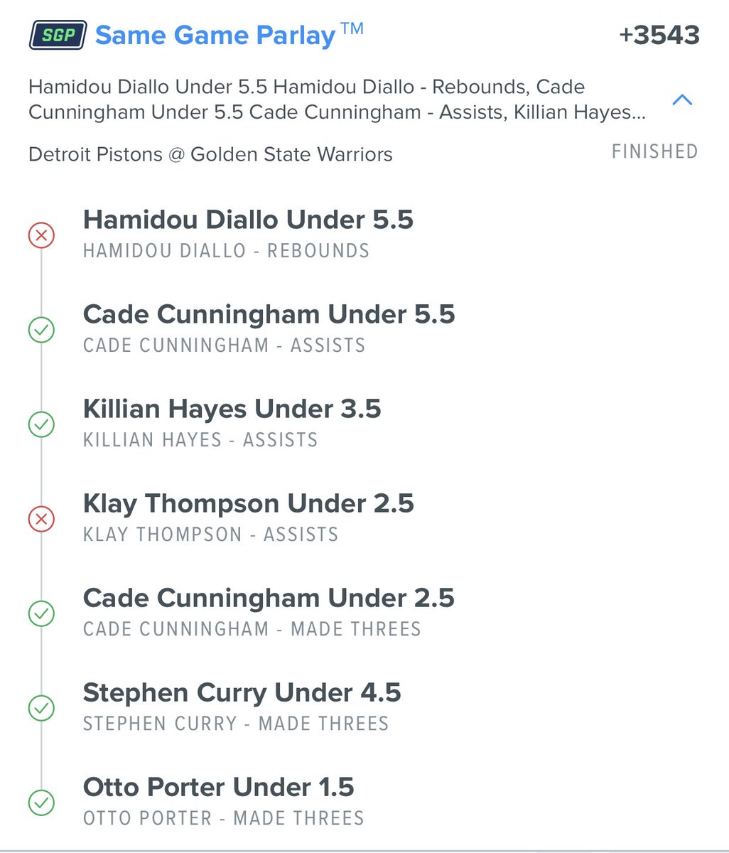 Close on this, Klay finished with 4, Diablo went off for 13 Rebounds

#NBA #GamblingTwitter