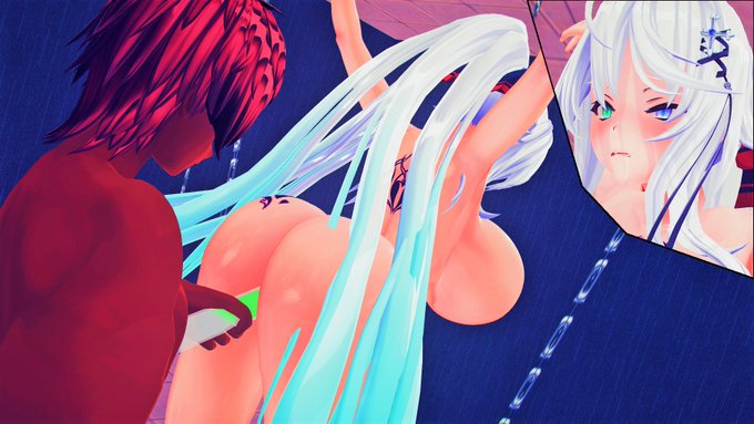 > 敵に捕らえられたクレールさん。
降伏の証にゼリー排泄させられる。 #odaibako_vais8840 https://t.co/dF7zOcmn08 

ボテ腹になるほどの大量のゼリーを排泄させられちゃう... 