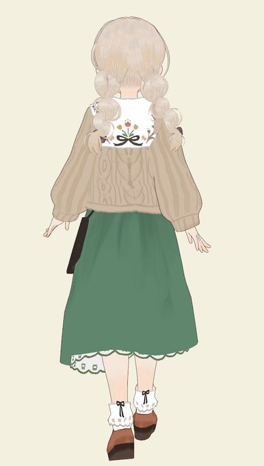後ろ姿のtwitterイラスト検索結果