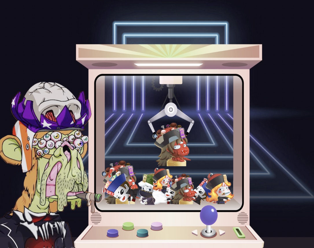 zombinomyNFT's tweet photo. 🖼#Zombinomy Art🎨
Do you like to play claw machine? 
How about win some cute #Zombizz with this #MAYC ape❓🦍🧟‍♀️🧟‍♂️🧟💗

#BoredApeYachtClub #BAYC #MutantApeYachtClub #NFT #NFTs #NFTCommunity #NFTProject #NFTCollection #NFTProjects https://t.co/PEJp149aVL