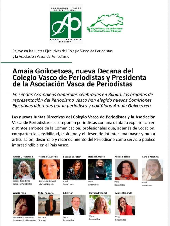 Hemendik's tweet photo. Muy ilusionada y honrada por formar equipo, junto a tan buena gente y excelentes profesionales, empeñados en dignificar nuestra profesión.  @kazetariak https://t.co/44u1u53eGW