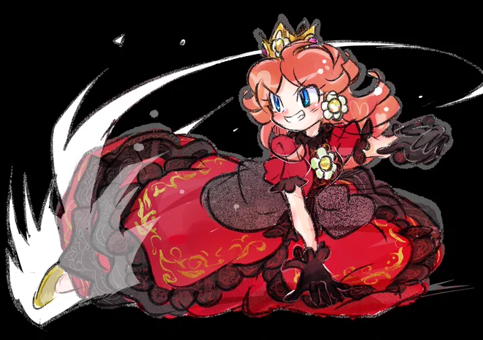 #PrincessDaisy #デイジー姫 #らくがき #SuperMario #イラスト #スマブラ うめデジキック!!。 