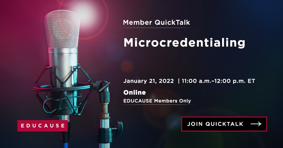 ACRL_IS_ITECH's tweet photo. RT @educause: Microcredentials are quickly becoming a mainstay of the higher education landscape. Learn more at the #MemberQuickTalk on January 21. Mark your calendar! https://t.co/ux2iz1dIG2 https://t.co/YC41WMD0H7
How have you used badges or credentialing in your library?