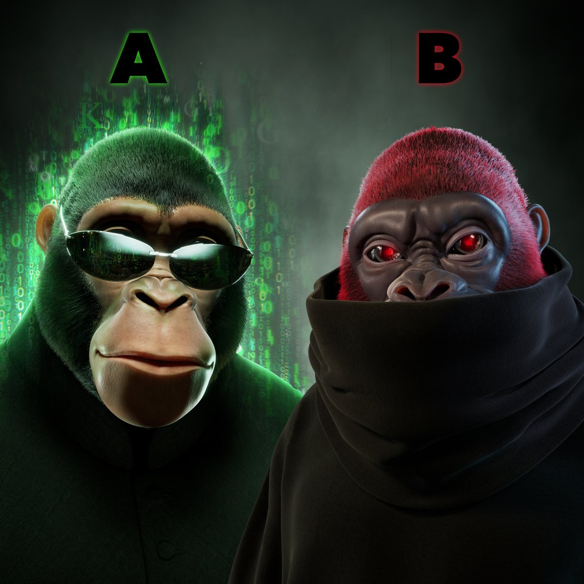 AlphaKongsClub's tweet photo. A vs B. Who will win? ⚔️ https://t.co/DZaU5kNaBo