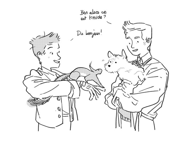 Considering these little men and their little pets meeting 