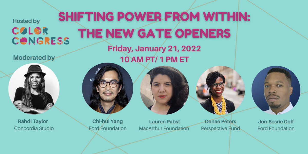 This week at @sundancefest, we're excited for this @color_congress-hosted panel, featuring MacArthur's @contextmessage. ❤️ 

#Sundance2022

bit.ly/33PoeHQ