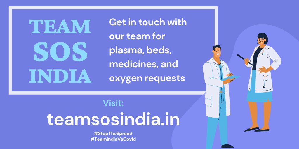 Team S.O.S India (@teamsosindia) on Twitter photo <a href="/paraskochhar/">Paras Kochhaar</a> <a href="/BlooDonorsIN/">BlooDonors IN</a> <a href="/Blood4Help/">Blood4Help</a> <a href="/Blood4NeedyIN/">Donate Blood India</a> <a href="/bloodgroups4u/">BloodGroups4u</a> <a href="/BloodAid/">BloodAid</a> <a href="/iCanSaveLife/">iCanSaveLife</a> <a href="/BloodDonorWorld/">Blood Donor O+</a> <a href="/bloodconnectorg/">BloodConnect</a> <a href="/Bloodhelpline/">Bloodhelpline</a> <a href="/bld4needy/">Blood for Needy</a> <a href="/friends2support/">Friends2Support.org</a> <a href="/Indianbloodhelp/">#indian #blood #help</a> <a href="/BloodDonation/">BloodBanker</a> <a href="/BloodAllianceIn/">BloodAlliance</a> <a href="/ELister_social/">ELister - Blood Donors ๐ฎ๐ณ</a> <a href="/JanBharatOrg/">JanBharat Foundations</a> <a href="/gdbindia/">๐ฎ๐๐๐๐ ๐ซ. ๐ฉ๐๐๐๐๐</a> <a href="/RaktCommunity/">Rakt- Find Blood & Plasma Donors Near You</a> Will coordinate. <a href="/RaktaSatyagrah/">Rakt Satyagrah</a> <a href="/TheNiteshSingh/">Nitesh Singh</a> <a href="/dramebaz_woman/">Adv. Megha Jain</a> <a href="/himanshu_irl/">Himanshu Verma</a>
Case ID: 1483856207245099008
For covid-related support: <a href="/CovidPlasmaIn/">Covid Plasma India</a>
Register as a volunteer: teamsosindia.in/tsiarmyreg.html
#mission2024 #TeamIndiaVsCovid <a href="/paraskochhar/">Paras Kochhaar</a> <a href="/BlooDonorsIN/">BlooDonors IN</a> <a href="/Blood4Help/">Blood4Help</a> <a href="/Blood4NeedyIN/">Donate Blood India</a> <a href="/bloodgroups4u/">BloodGroups4u</a> <a href="/BloodAid/">BloodAid</a> <a href="/iCanSaveLife/">iCanSaveLife</a> <a href="/BloodDonorWorld/">Blood Donor O+</a> <a href="/bloodconnectorg/">BloodConnect</a> <a href="/Bloodhelpline/">Bloodhelpline</a> <a href="/bld4needy/">Blood for Needy</a> <a href="/friends2support/">Friends2Support.org</a> <a href="/Indianbloodhelp/">#indian #blood #help</a> <a href="/BloodDonation/">BloodBanker</a> <a href="/BloodAllianceIn/">BloodAlliance</a> <a href="/ELister_social/">ELister - Blood Donors ๐ฎ๐ณ</a> <a href="/JanBharatOrg/">JanBharat Foundations</a> <a href="/gdbindia/">๐ฎ๐๐๐๐ ๐ซ. ๐ฉ๐๐๐๐๐</a> <a href="/RaktCommunity/">Rakt- Find Blood & Plasma Donors Near You</a> Will coordinate. <a href="/RaktaSatyagrah/">Rakt Satyagrah</a> <a href="/TheNiteshSingh/">Nitesh Singh</a> <a href="/dramebaz_woman/">Adv. Megha Jain</a> <a href="/himanshu_irl/">Himanshu Verma</a>
Case ID: 1483856207245099008
For covid-related support: <a href="/CovidPlasmaIn/">Covid Plasma India</a>
Register as a volunteer: teamsosindia.in/tsiarmyreg.html
#mission2024 #TeamIndiaVsCovid