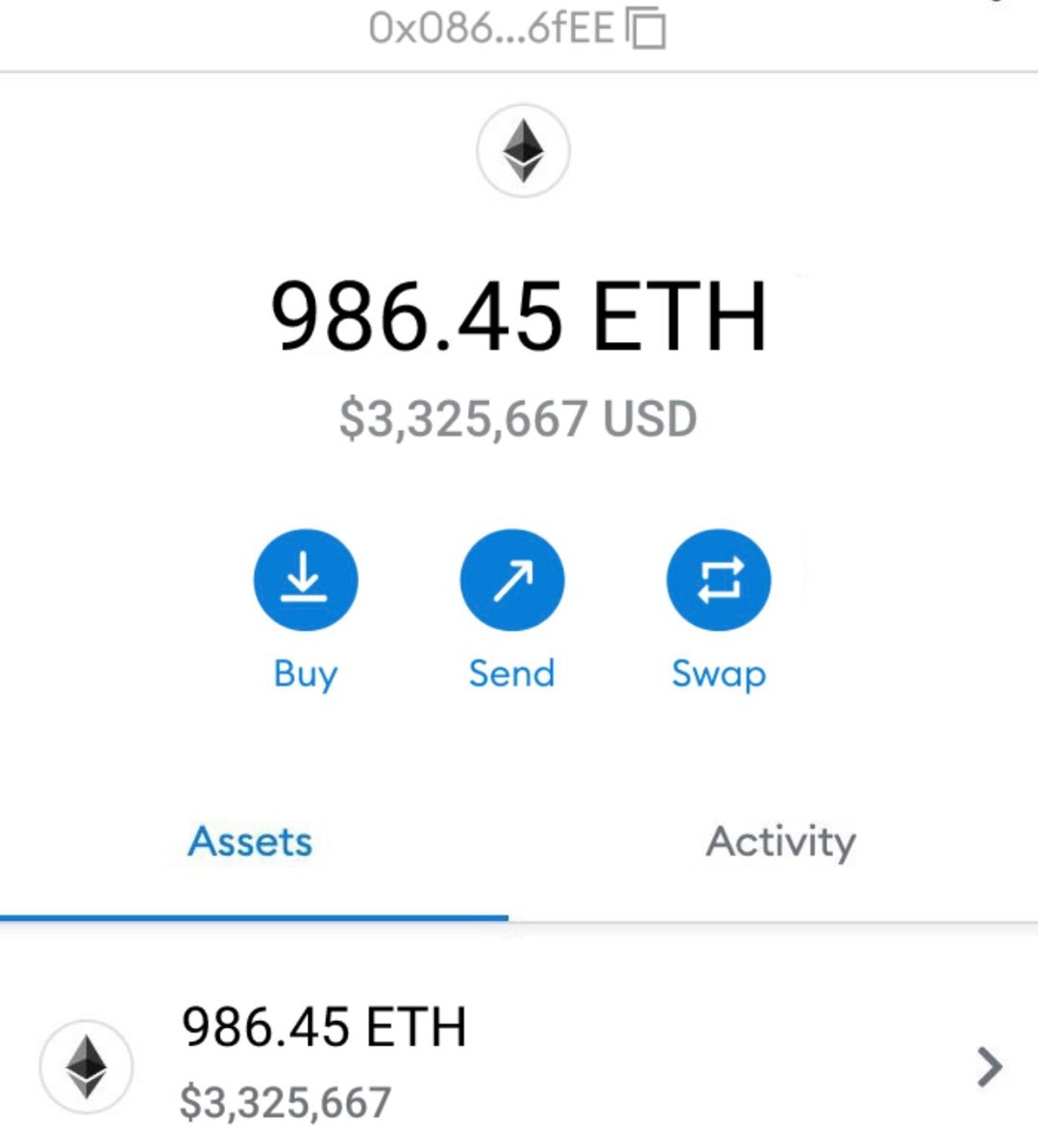 comscomsa's tweet image. A lucky person will win $3,000 in $ETH to enter follow, rt and like...

Drop your wallet address! 
#NFTGiveaway