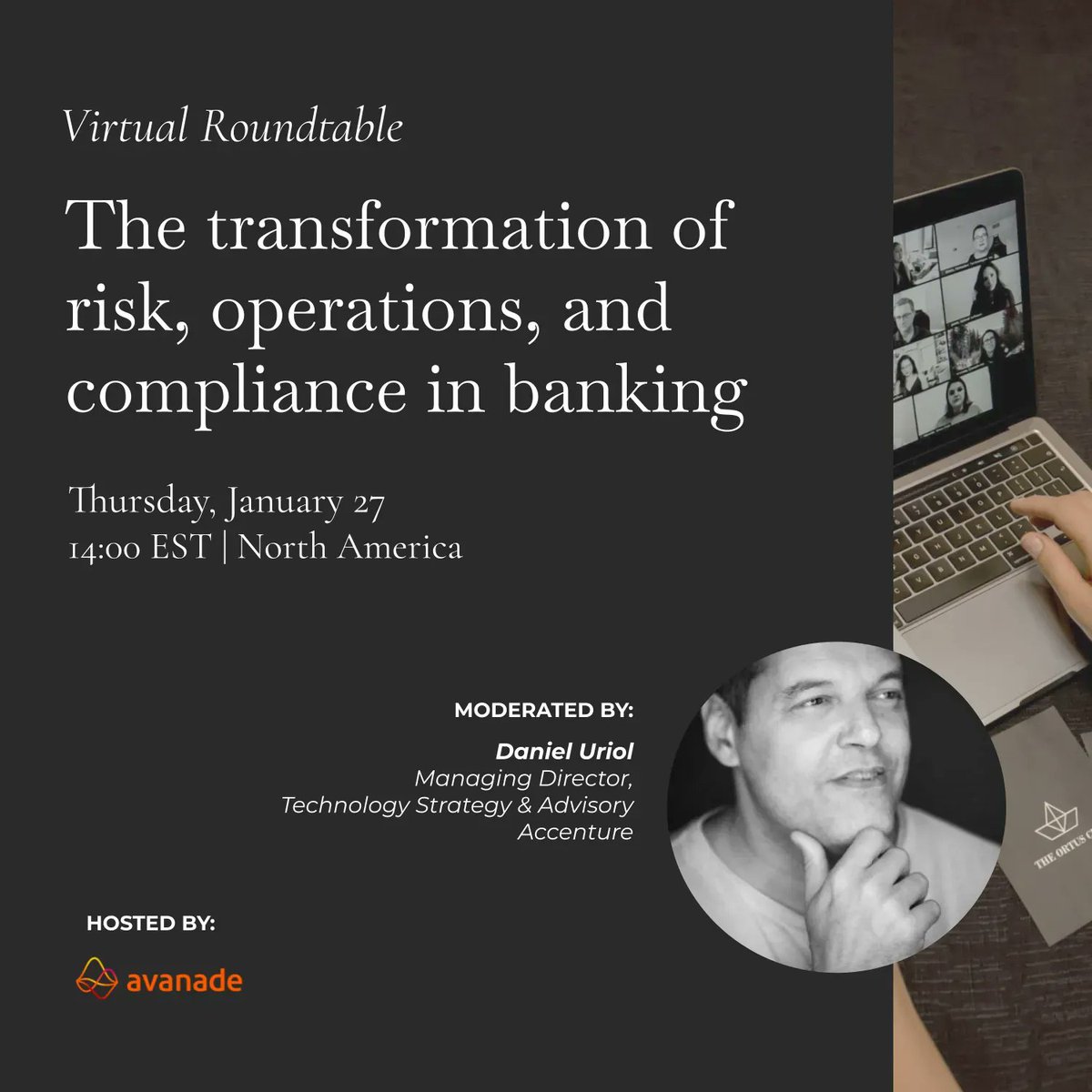 So excited to announce my participation in the roundtable "The transformation of risk, operations and compliance in #banking" next Jan 27th. 

Registration info coming soon!

#Innovation #Fintech #DigitalBanking #Retail #CreditCards #Payments #MobilePayments #Wallets #accenture
