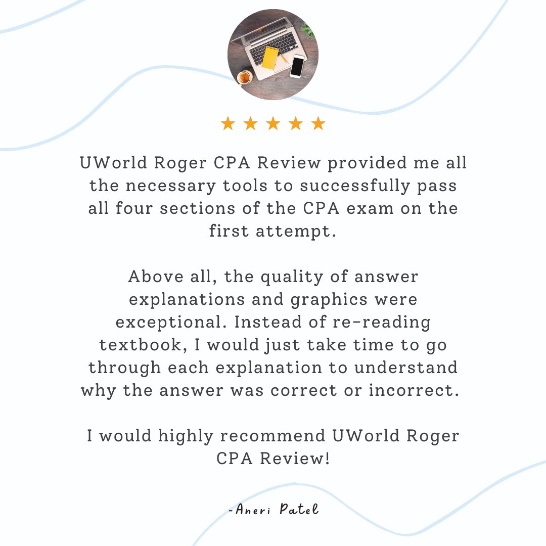 UWorldAcctng's tweet photo. New Year, New Goal: Pass the CPA Exam!

Kickstart 2022 with your journey to licensure. And there's no better way to do that than with the highest-quality CPA Review in the industry. 

Start your free trial to see why 94% pass with us now: https://t.co/OUWkNDB78T https://t.co/yi8MISxi8k