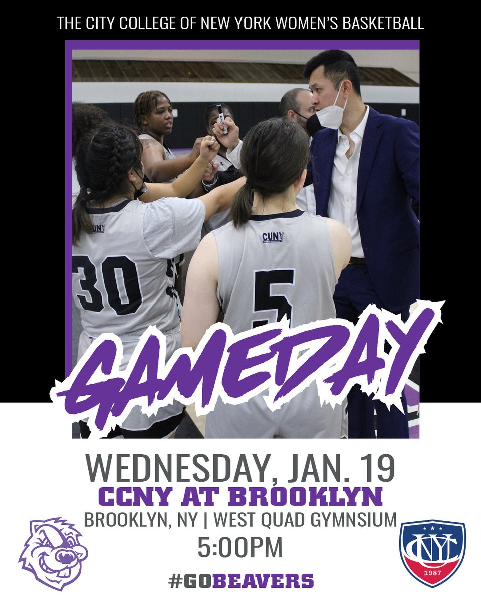 CCNY Athletics (@ccnysports) on Twitter photo ๐๐ฎ๐ฐ๐ธ ๐ผ๐ป ๐๐ต๐ฒ ๐๐ผ๐๐ฟ๐ ๐ง๐ผ๐ป๐ถ๐ด๐ต๐... ๐๐'๐ #๐๐๐ ๐๐๐๐ฌ
<a href="/CCNYWHoops/">CCNY Women's Basketball</a> takes on <a href="/bklyn_bulldogs/">BC Athletics</a> tonight on the road in <a href="/CUNYAC/">CUNY Athletic Conference</a> action at 5PM!!!
๐บ: youtube.com/watch?v=jKUT79โฆ
๐: brooklyncollegeathletics.com/sidearmstats/wโฆ
#GoBeavers ๐ฃโซ๏ธ | #d3hoops ๐๐ฎ๐ฐ๐ธ ๐ผ๐ป ๐๐ต๐ฒ ๐๐ผ๐๐ฟ๐ ๐ง๐ผ๐ป๐ถ๐ด๐ต๐... ๐๐'๐ #๐๐๐ ๐๐๐๐ฌ
<a href="/CCNYWHoops/">CCNY Women's Basketball</a> takes on <a href="/bklyn_bulldogs/">BC Athletics</a> tonight on the road in <a href="/CUNYAC/">CUNY Athletic Conference</a> action at 5PM!!!
๐บ: youtube.com/watch?v=jKUT79โฆ
๐: brooklyncollegeathletics.com/sidearmstats/wโฆ
#GoBeavers ๐ฃโซ๏ธ | #d3hoops