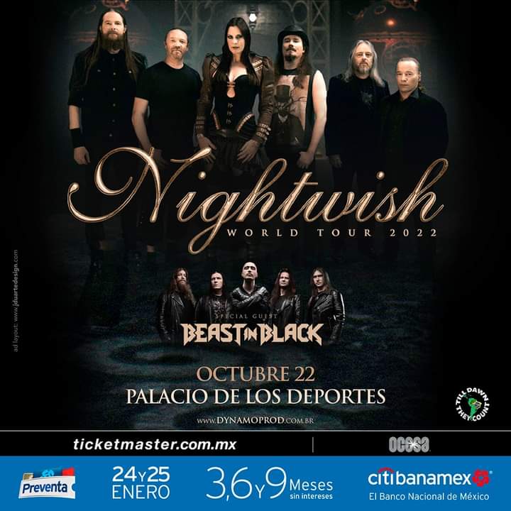 FaroenlasCalles's tweet photo. Otro gran show para octubre y es el de @NightwishBand ✨
¿Listos?
Abridores: @beast_inblack 🤟 https://t.co/WekKkGGDdX