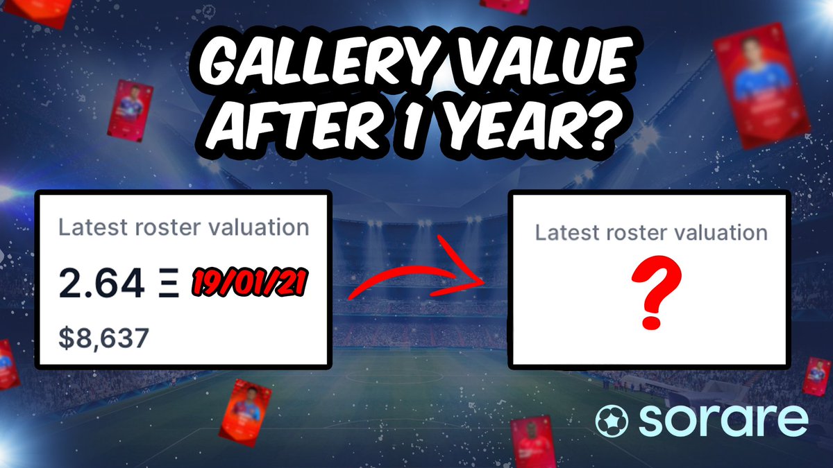 HarryTradesYT's tweet photo. Today marks my 1st year on #sorare and what a year its been 🙏

To celebrate, i'm giving away 2 rare cards as thanks for your support!

To enter
1. Retweet this tweet
2. Like &amp; watch the Youtube vid 
(2 winners will be announce on Sunday 23rd)
https://t.co/bhW6XwUF71

Good luck🍀 https://t.co/mRsl00FVNP
