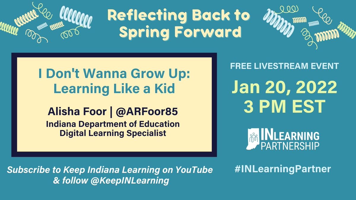 arfoor85's tweet photo. I am excited to be presenting tomorrow during the Reflecting Back to Spring Forward Summit by the #INeLearningPartner group! We can learn and have fun too!  Subscribe to the @KeepINLearning YouTube Channel to view! @Five_StarTech @EducateIN #INeLearn @INeLearn https://t.co/b2MDjCTmpf