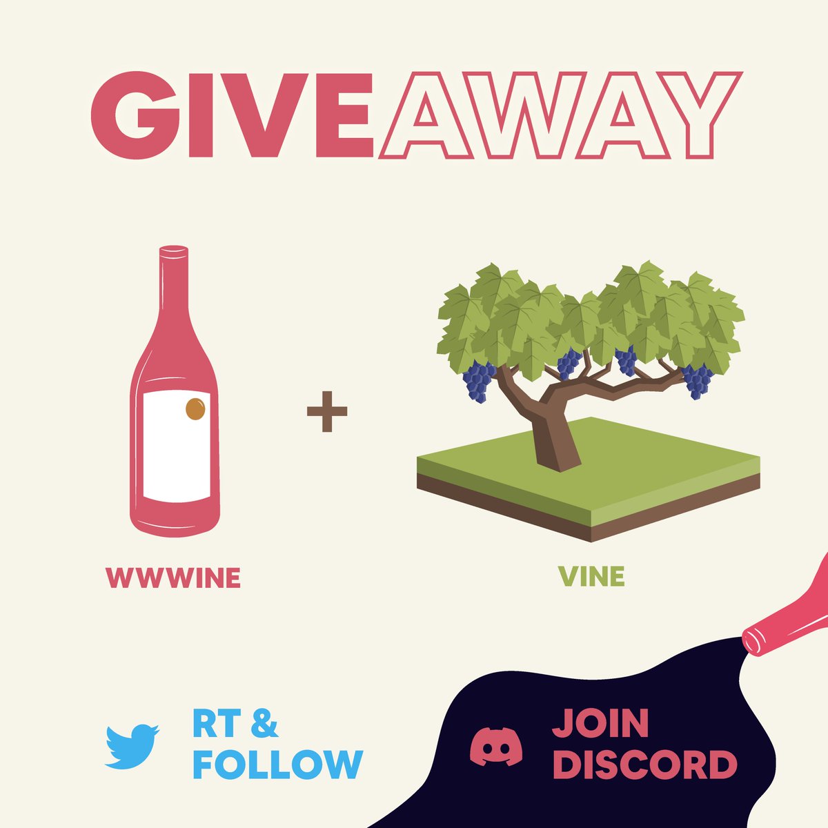 TheTavernInvest's tweet photo. 🌳GIVEAWAY🍷

To celebrate our partnership, we are running a joint #Giveaway

Try to win a wwwine medalist (with a $SEED) &amp; a vine 🍀

How? 🌱
- RT &amp; Follow @wwwineNFT &amp; @ElrondTrees
- Join our discord https://t.co/UQhfHoZyM3 and https://t.co/AmZiBQH0UW
📅 DRAW: 29 Jan. 2022🍾💚 https://t.co/3SdhYtgIDt