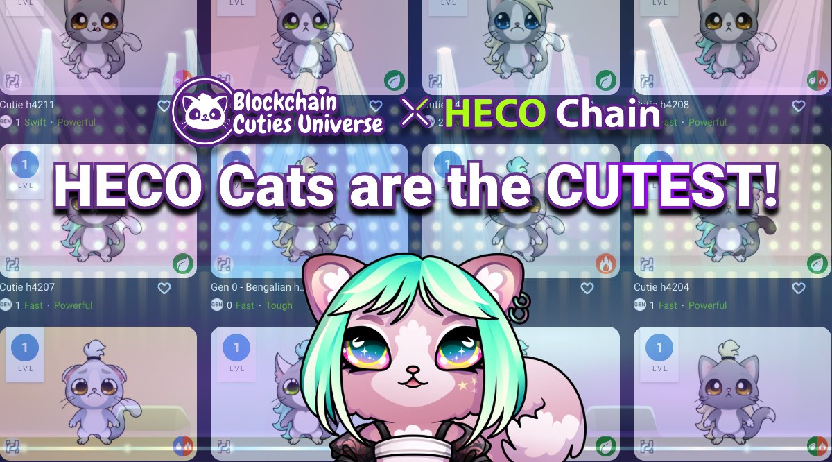 BlockchainCutie's tweet photo. We absolutely love the descendants of K-POP STAR and SWORDMASTER!

There are so many cat tributes as well as some of the most adorable kittens we have ever seen.

Make sure to grab your fancy #HECO cat #NFT before the sale ends!

➡️ https://t.co/AbPWk7488a

#BlockchainGaming https://t.co/PLVT1mEPuA