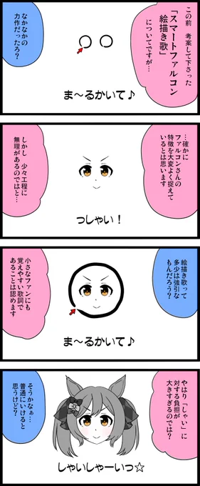 ファンのみんなも、ぜひマネして描いてみよう!

#ウマ娘
#スマートファルコン
#エイシンフラッシュ 