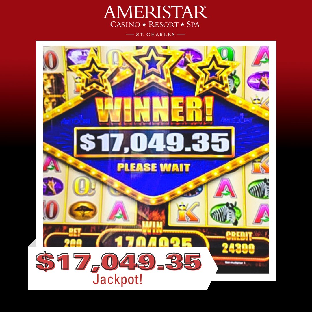 AmeristarSC's tweet photo. 🎉 What's that? We have more #jackpot winners at Ameristar St. Charles! 🎉
#BConnectedWinners #casino #BConnected #gambling #jackpots #slots #slotmachine https://t.co/g83PGVBwQo