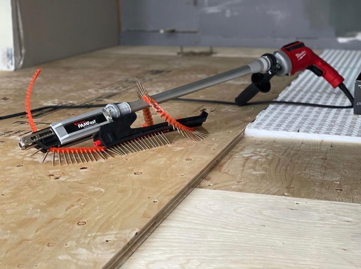 FastenMasterPro's tweet image. Frank&apos;s Flooring utilized PAMFast&apos;s smooth, quick installation for his curbless shower project. It&apos;s a &quot;whole home&quot; tool, even for bathrooms!

&quot;FastenMaster is making the plywood install a breeze!&quot;

#PRODriven #PAMFast #PamDontJam