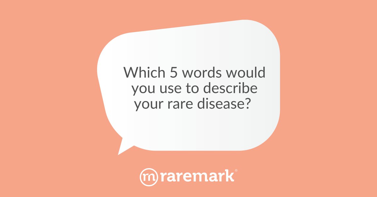 Which 5 words would you use to describe your rare disease? Share your answer on the Raremark website here: bit.ly/3KlBg0B #MakeTheRareReal

#RareDisease #RareHeroes #RareHope