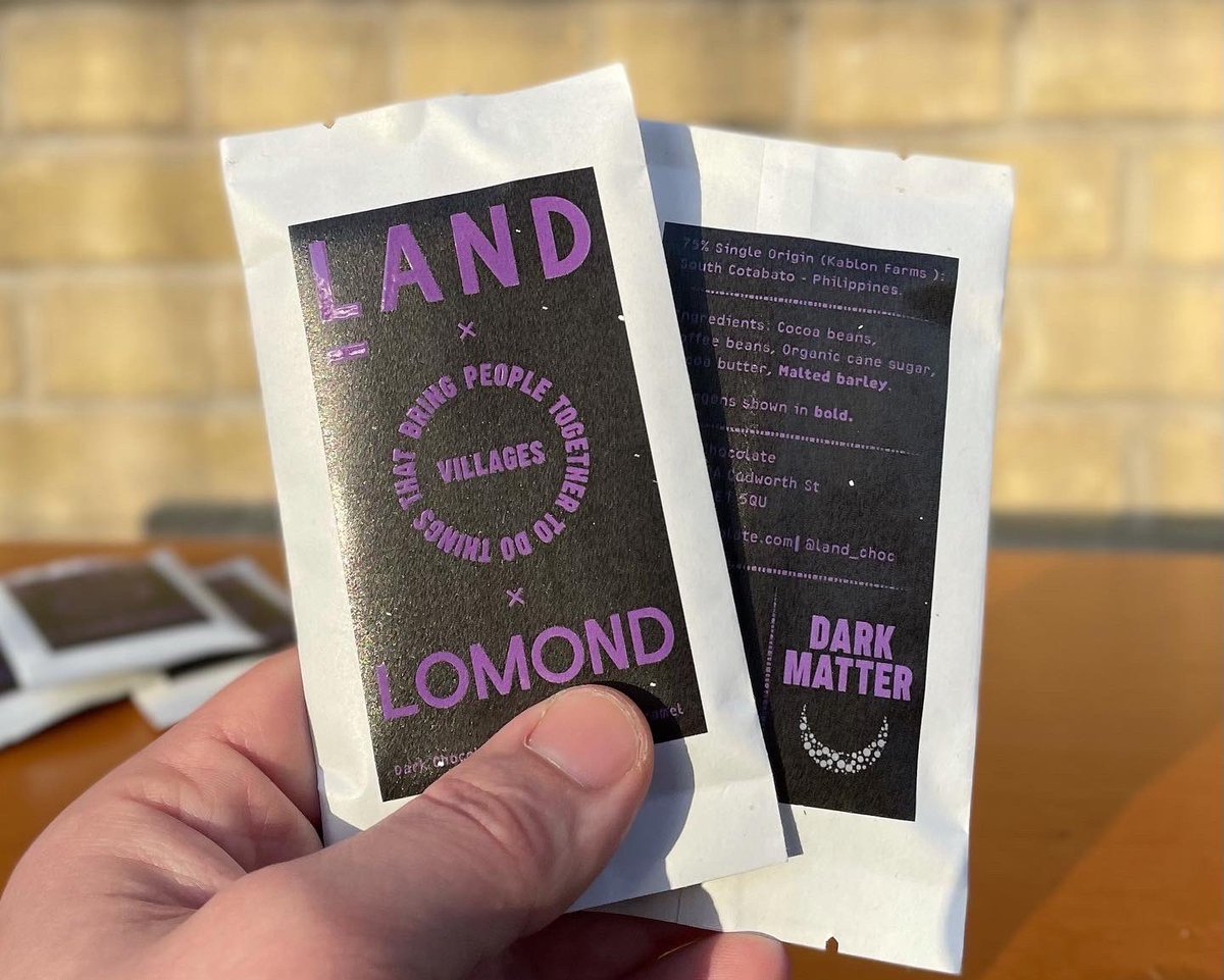 🚨Collab Alert 🚨
LAND Chocolate 🍫
<a href="/LomondCoffee/">Lomond Coffee</a> ☕️ 
<a href="/VillagesBrewery/">Villages Brewery</a> 🍺
💜DARK MATTER Chocolate - Dark Chocolate + Coffee + Wort Caramel💜

😈DARK MATTER😈 ticket gets you one of these limited edition bars + a pint of the DARK STUFF 🍺
🌚Tickets online🔗Link in bio🔗
#deptford