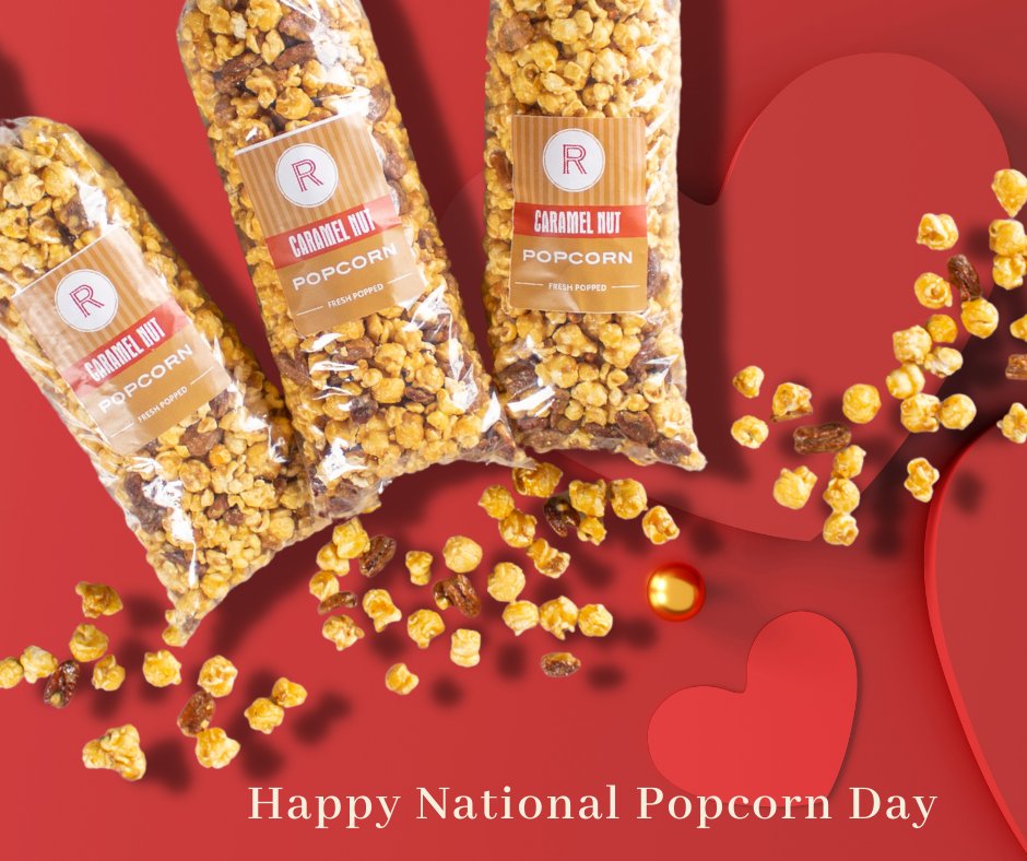 RiverStSweets's tweet photo. Happy #NationalPopcornDay! What flavor #popcorn is your favorite? Let us know if your favorite is not on the list. We would love to hear from our #sweet fans...
#CaramelCorn
#CaramelNutCorn
#WhiteCheddar
#CheesyCheddar
#Jalapeno
#SpicyCheddar
#Ranch
#DillPickle
#ParmesanGarlic https://t.co/hSuT7mSBDv