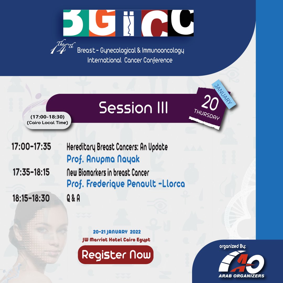 Dear Colleagues and Friends,

We are honored to announce the 14th #BGICC agenda: 

Pathology Course

Session III

Will be on Thursday 20 January 2022

(17:00-18:30)
(Cairo Local Time)

At JW Marriott Cairo Egypt.

register now.

bgicc.net/home