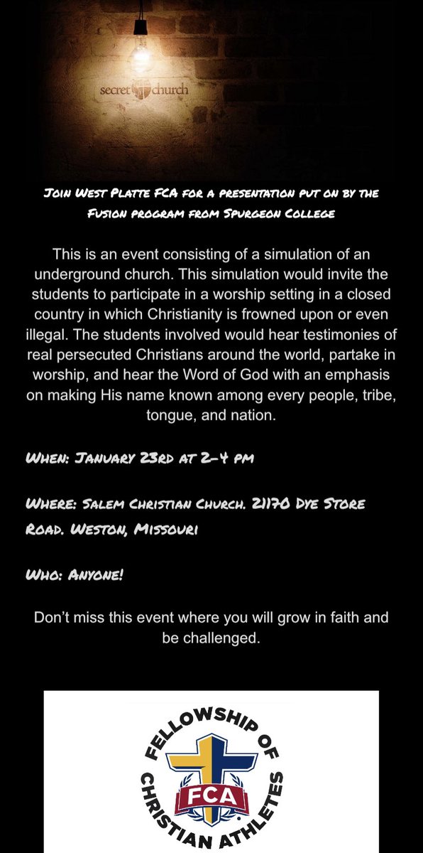 This Sunday!!! (Before the Chiefs play!)