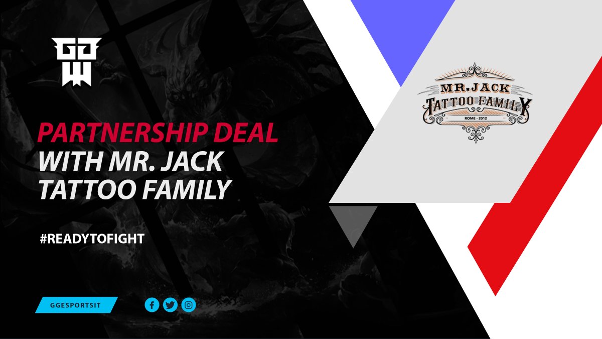 GGEsportsIT's tweet photo. We are proud to introduce Mr. Jack Tattoo Family.

Stay tuned for more!

#READYTOFIGHT #GGESPORTS https://t.co/iOdgZsMzZ6