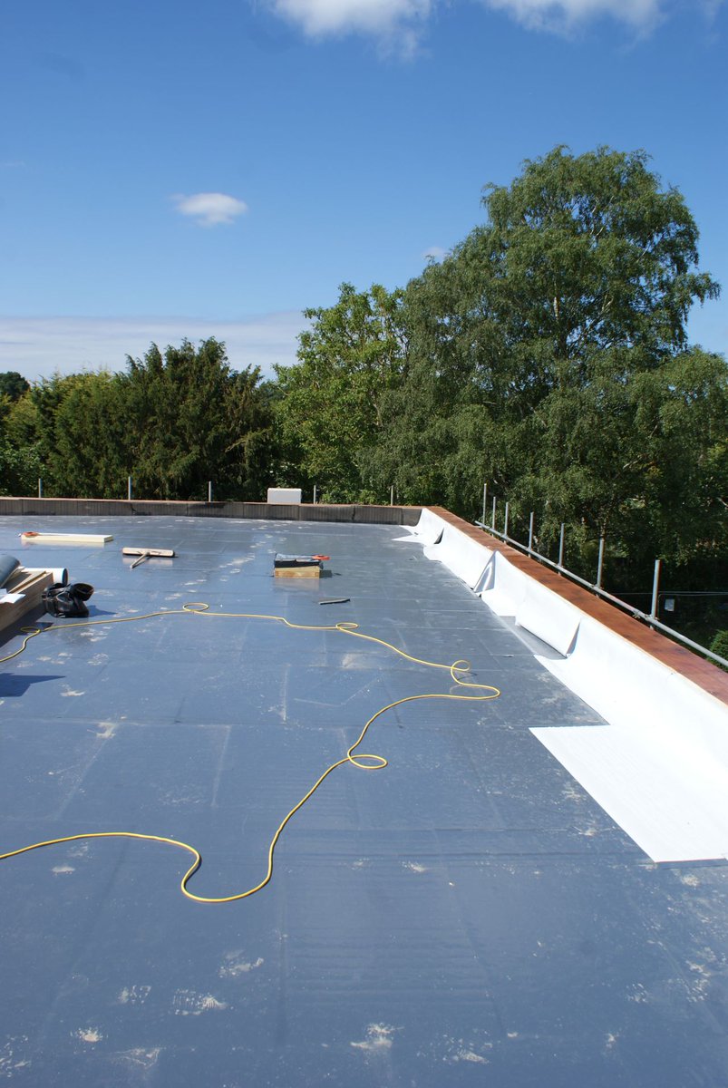 Here we have another example of the added value ICB can provide to your project.
The very best waterproofing - <a href="/icb_uk/">ICB Waterproofing+</a> Evalon VSK &amp; <a href="/ICB_Fabs/">ICB (Fabrications) Ltd</a> #aluminium capping, cladding, window panels &amp; soffit to the front entrance were installed, all between stunning timber cladding. 

#design