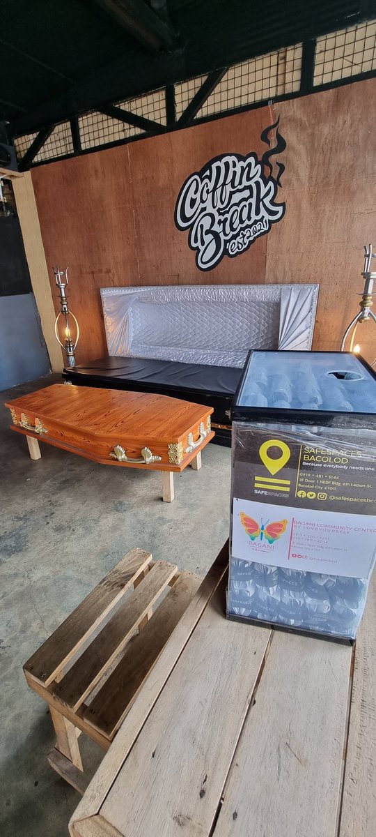 butch_manong's tweet photo. A new partner for @safespacesbcd! #CoffinBreak one of Bacolod's newest coffee shops. Visit them and get your free condoms and lubes!
@BaganiBCD
@safespacesph
@LoveYourselfPh https://t.co/QEsuLpwuvq