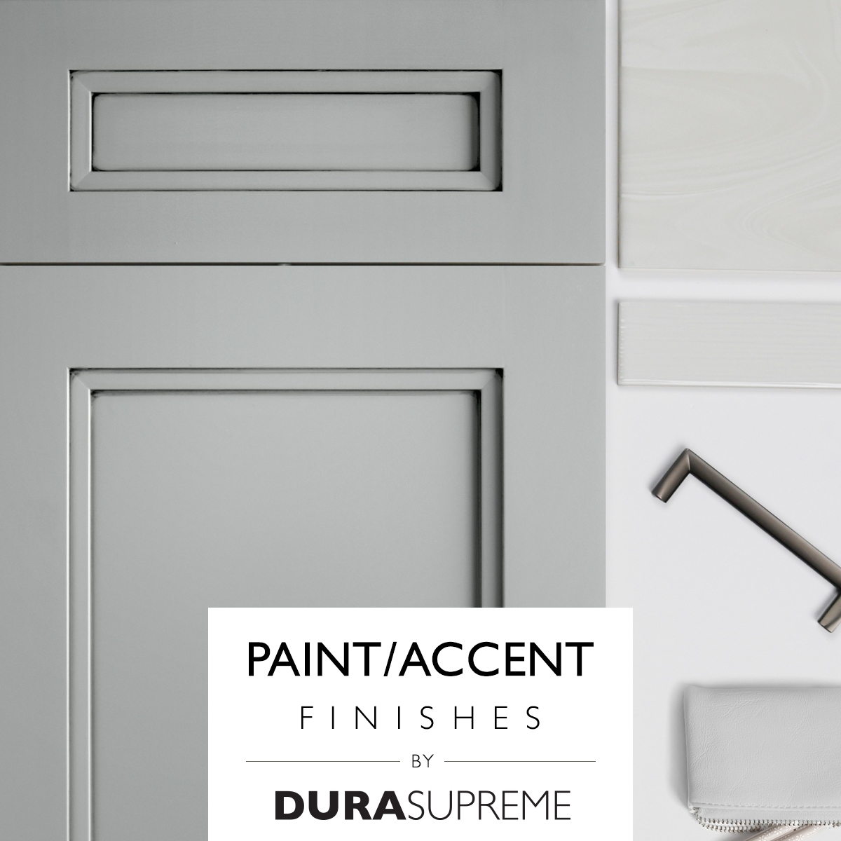 With a Paint Glaze finish, the Accent #Glaze is hand-applied over the paint with a small brush to the profiles, corners, and edges of the door to accentuate the details of the door...

Browse our finishes… 
durasupreme.com/cabinet-finish…

#durasupreme #cabinets #paintedcabinets