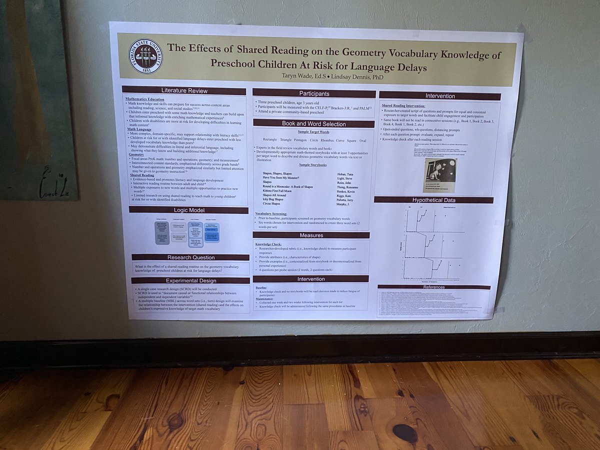 didn’t get to present my dissertation in progress poster yesterday because had to leave early for personal reasons but here’s my home office #CEC2022 poster presentation 😂😭 because I worked hard on it dang it