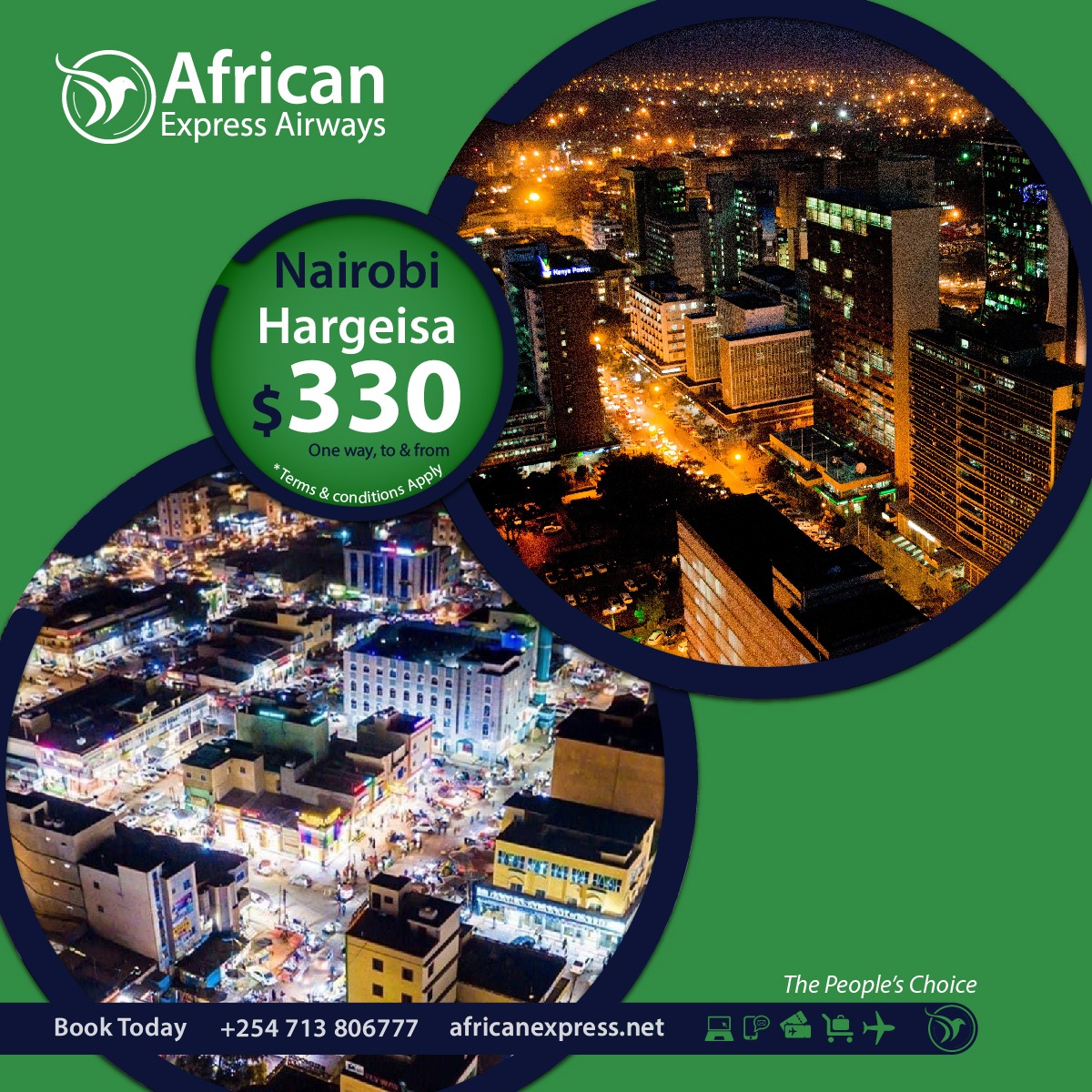Flyafrican's tweet photo. Fly from Nairobi to Hargeisa the capital city of Somaliland every Sunday and Thursday via @Flyafrican and get the best experience, we are 'The People's Choice'
Book Now at https://t.co/dHZEjN3nS1 and for any queries call : +254713806777 or email:reservations@africanexpress.net https://t.co/8VJusO4eGc