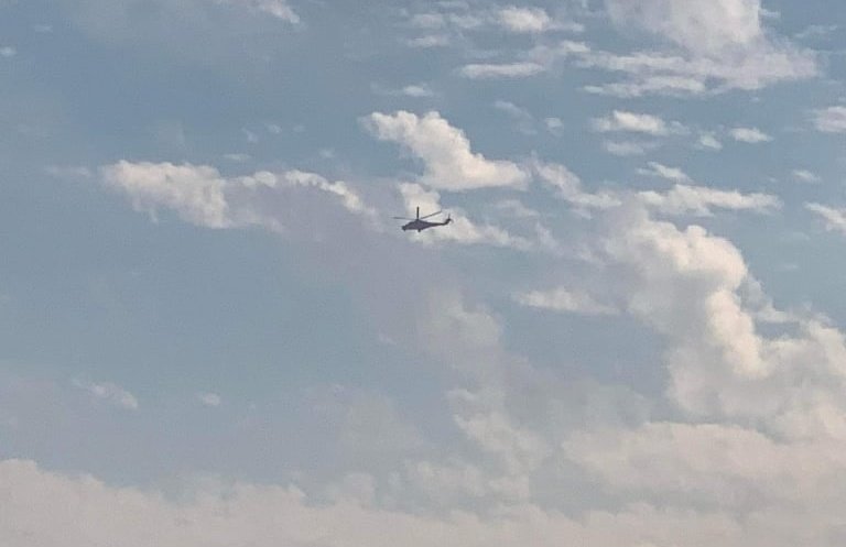 ThihaZa81089825's tweet photo. In Shan's Lashio and Sagaing's Kale: #MyanmarMilitaryTerrorists' helicopters flew over the areas at around 9 AM on Jan 19. Terrorists launched airstrikes across Myanmar.  #2022Jan19Coup #NoFlyZoneInMyanmar #WhatsHappeningInMyanmar https://t.co/ZGOzC4zNXG