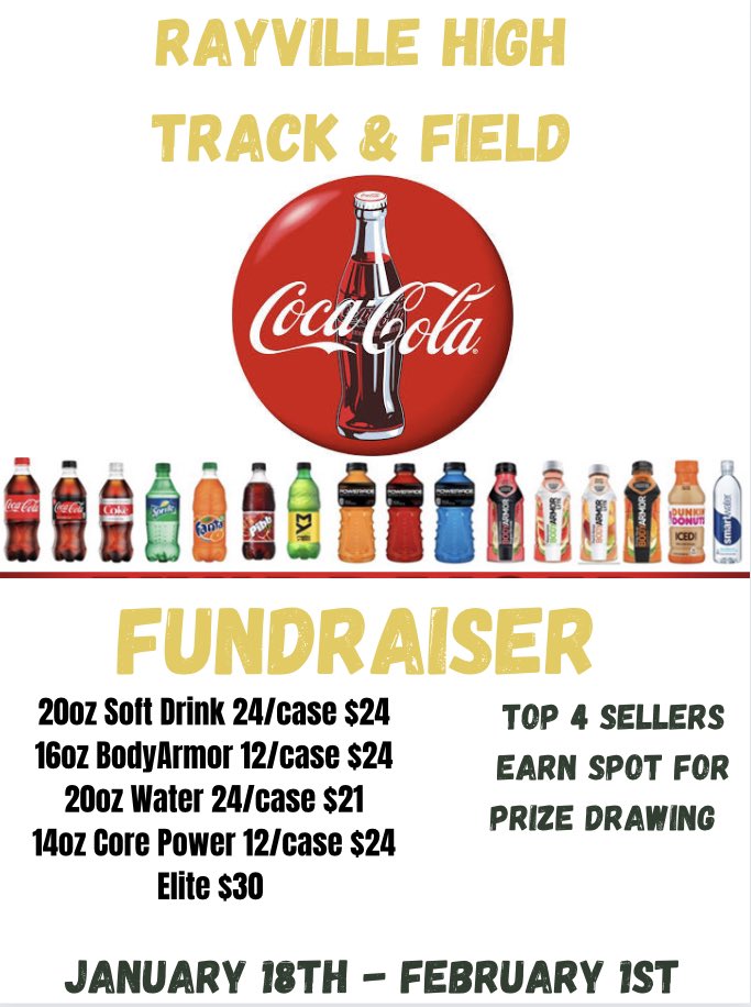 Coach_Dreaded's tweet photo. Coke fundraiser starting now, help support our track team #Share #VilleSpeed #WhyNotUs 💨 https://t.co/MeyXRNPqPf